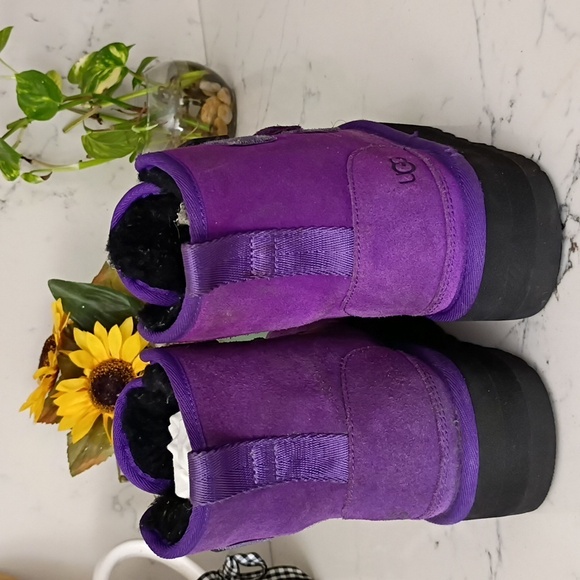 UGG PLATFORM Kids Purple Boots - Picture 5 of 14